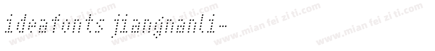 ideafonts jiangnanli字体转换